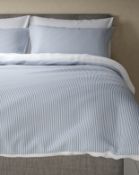 Pure Cotton Striped Seersucker Bedding Set, Double RRP £59