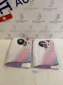 Brand New Emoji Unicorn Towel, Lilac Cotton, Set of 2