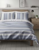 Pure Cotton Striped Bedding Set, Super King RRP £79