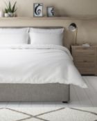Luxury Egyptian Cotton 400 Thread Count Sateen Duvet Cover, Super King RRP £89