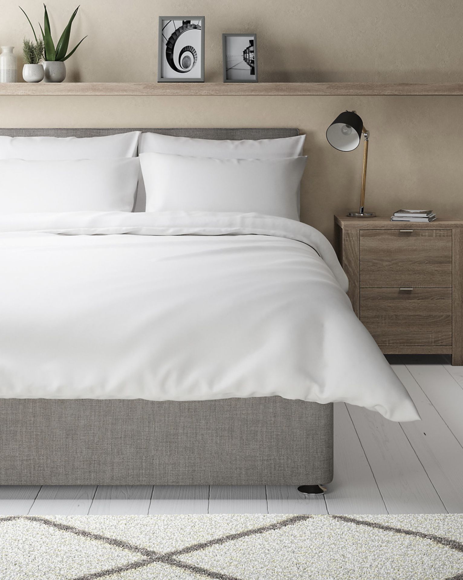 Luxury Egyptian Cotton 400 Thread Count Sateen Duvet Cover, Super King RRP £89