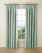 Blackout & Thermal Lined Plain Cotton Pencil Pleat Curtains RRP £99