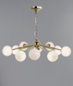 Opal Globe 10 Light Ceiling Pendant RRP £149