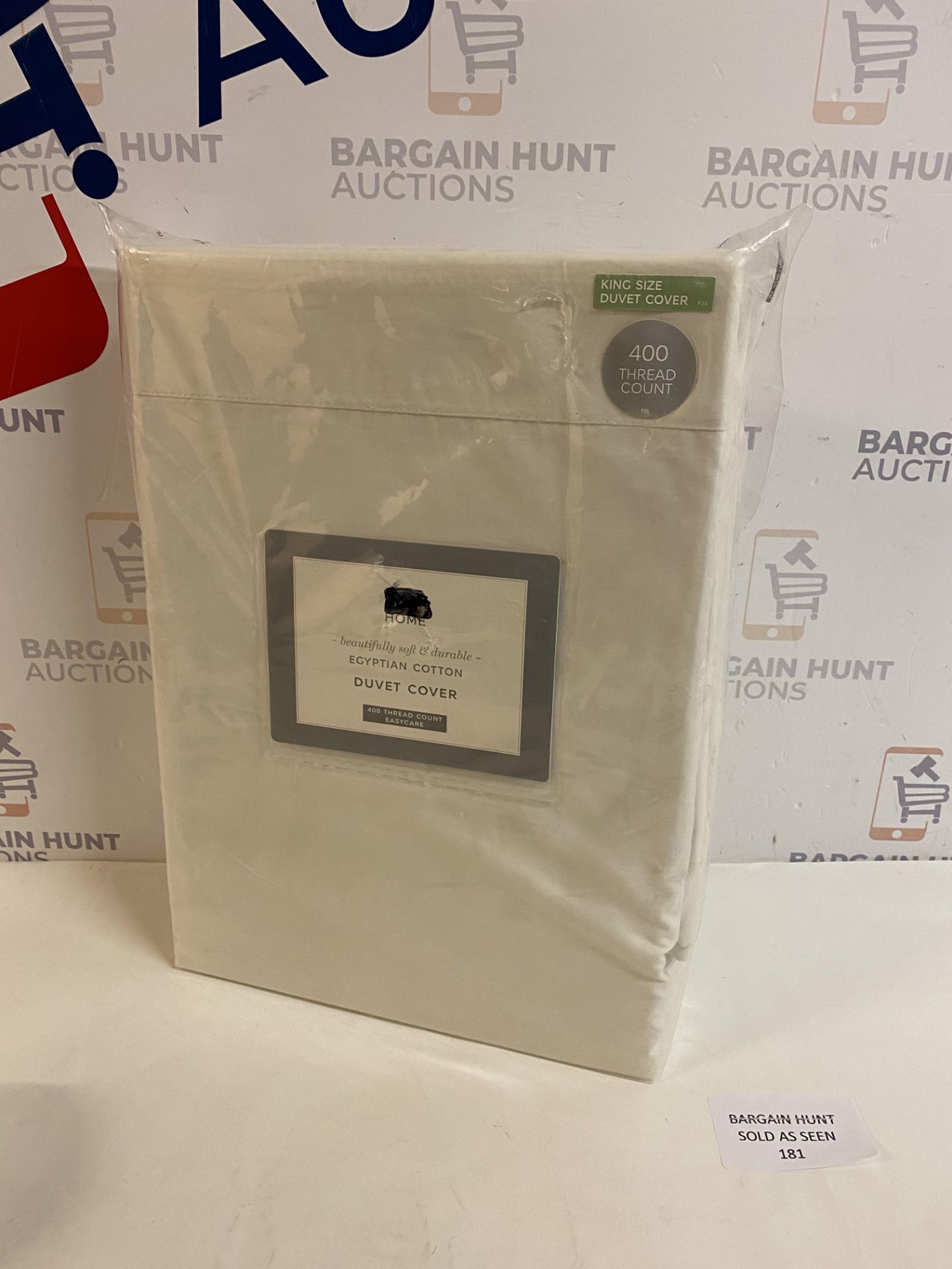 Beautifully Soft & Durable Egyptian Cotton 400 Thread Count Duvet Cover, King Size RRP £79