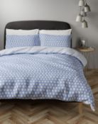 Easycare Cotton Blend Spotty Print Bedding Set, King Size