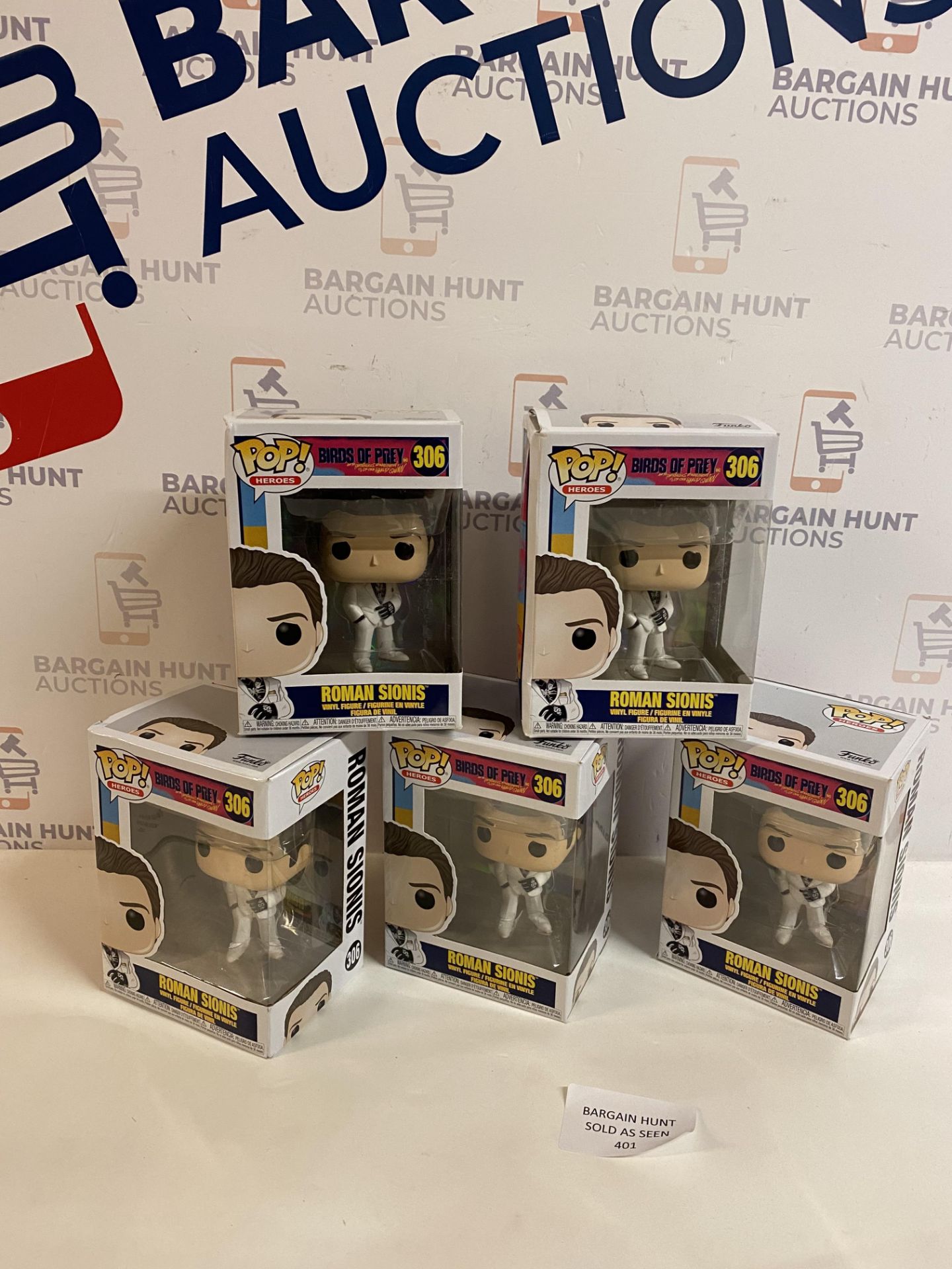 Brand New Funko POP Roman Sionis Collectible Figure, Set of 5