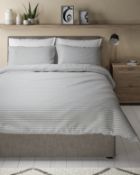 Cotton Jersey Striped Bedding Set, King Size RRP £49.50