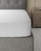 Cotton Percale Deep Fitted Sheet, Double