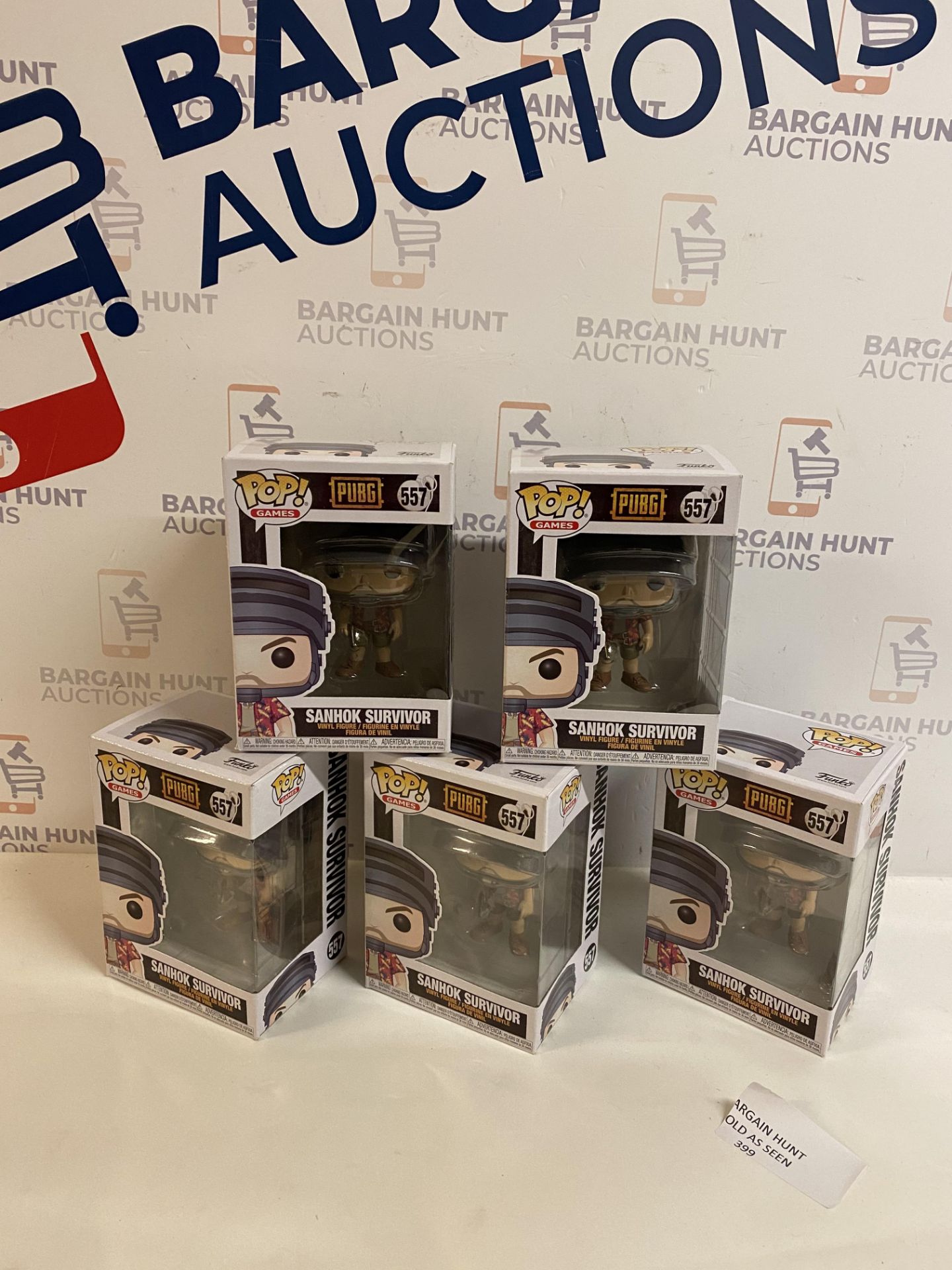 Brand New Funko POP Sanhok Survivor Collectible Figure, Set of 5