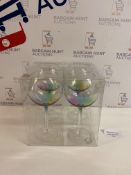 Set of 4 Rainbow Picnic Glasses