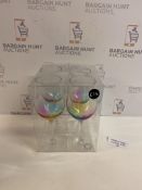 Set of 4 Rainbow Picnic Glasses