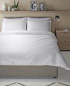 Cotton Rich Pom-Pom Trim Bedding Set, King Size RRP £49.50