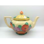 Clarice Cliff teapot gayday pattern