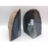 Pair of rock specimen book ends