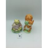 Beswick Beatrix Potter squirrell nutkin and jeremy fisher, both boxed