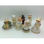 7 Royal Doulton bramley hedge figures