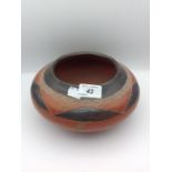 American made terracotta bowl 22cm wide