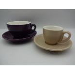 2 x part tea and coffee sets made by Maxwell Williams designer homeware with Maxwell Williams bag