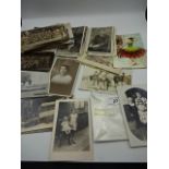 Quantity of vintage postcards / greetings cards. Many portraits and military related