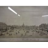 Lithograph of Kings Lynn / Lynn Regis Tuesday market place printed by Jarrold and sons. (80 x 56)cm