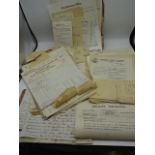 Quantity of WW1 documentation regarding aircraft insurance and other military ephemera
