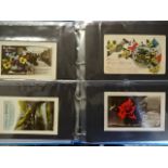 Folder of 50+ vintage greetings cards