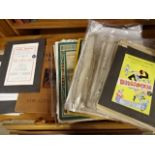 Quantity of vintage theatre programmes, posters, music scores and other ephemera