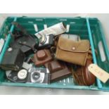 LARGE COLLECTION OF VINTAGE RETRO CAMERAS AND CINE CAMERAS