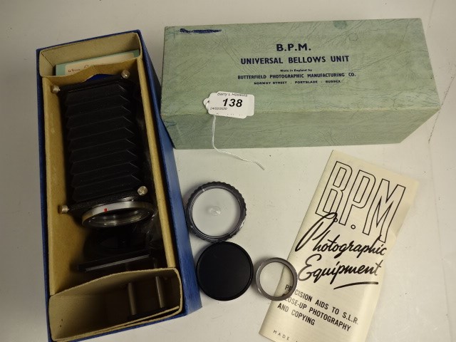 B.P,M UNIVERSAL BELLOWS UNIT WITH MANUAL AND BOX