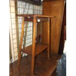 Oak Side Table 20 x 12 inches 29 tall & 2 door cupboard