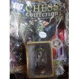 DC Comics chess collection of over 90 chess piece figures with 2 and 3 person chess board, all new