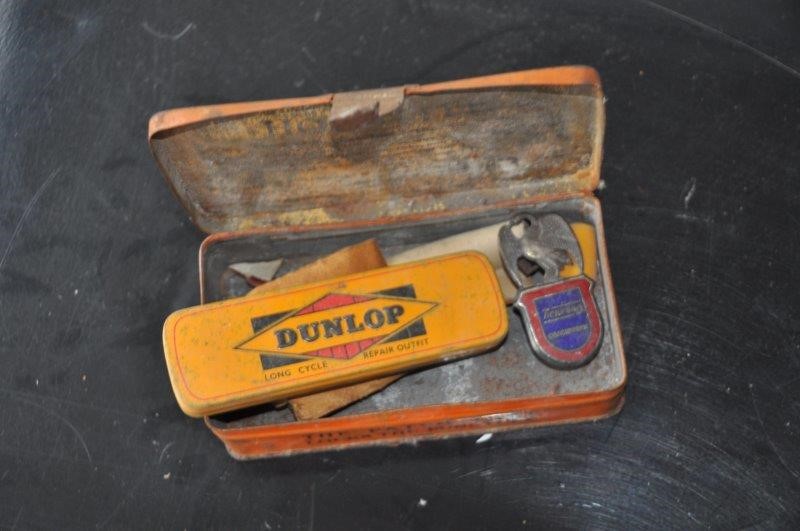 vintage tin Holdite repair outfit for motor tube repairs - Image 3 of 3