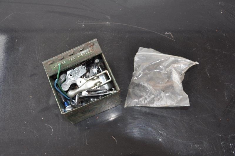 Box of vintage chromed bodywork fittings - Image 2 of 2