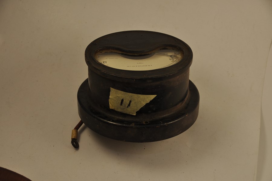 Vintage amperes gauge - Image 2 of 2