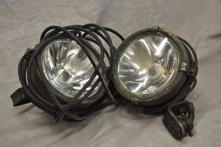 Pair of Ex-military search light