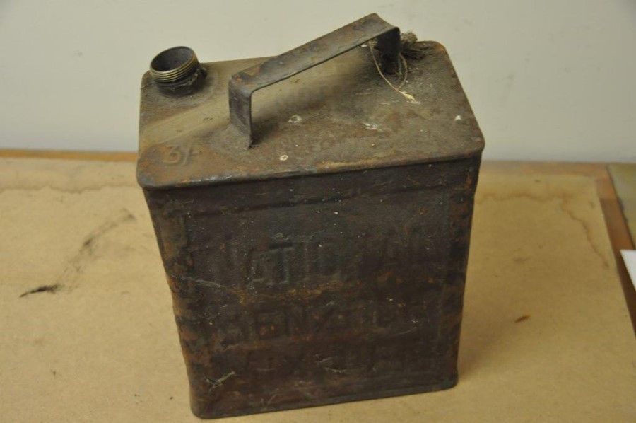 Vintage National Benzole Mixture Petrol Can - Image 2 of 2
