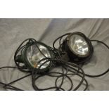 Pair of Ex-military search lamps