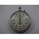 Sekonda 16 Jewels 0.2 s USSR stamped stainless steel stopwatch