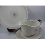 Royal Doulton Morning Star pattern dinner set for 12 (only 6 bowls). 47 pieces total