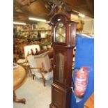 Modern Longcase Clock with pendulim & 2 weights ( house clearance )