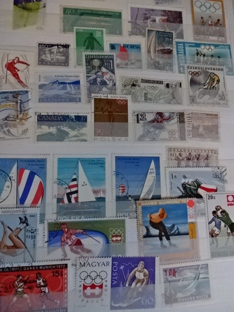 5 sport related stamp albums - Image 7 of 8