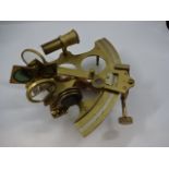 Vintage brass sextant