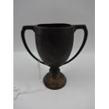 Silver trophy, Birmingham 1935. 74g and 10cm tall inscribed 'Magdala Lawn Tennis Club, Mr T K