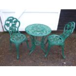 Cat Alloy Garden table & 2 chairs