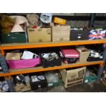 Bay of around 15 boxes of china, kitchenware etc