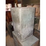 Vintage Galvanised Youngs Pattern Hygienic Storage Bin No.21304 Mark Lane London ( bottom ok )