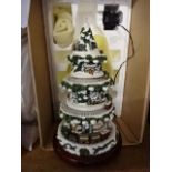 Thomas Kinkade xmas tree ornament plus quantity of other xmas related items