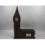 Cast Big Ben Money box with working clock made by 'Bits & Pieces'