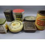 Quantity of vintage tins, mostly biscuits to include Jacobs, Elkes, Harrods etc