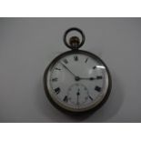 Silver cased pocket watch 1038769 in brass tin